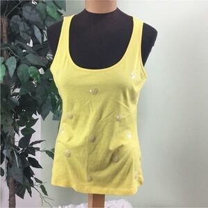 Banana Republic tank top with sequins details Woman’s petite medium